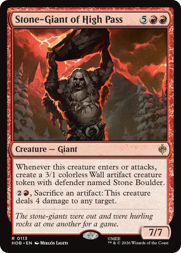 Stone-Giant of High Pass (The Hobbit)(HOB-113)(R)