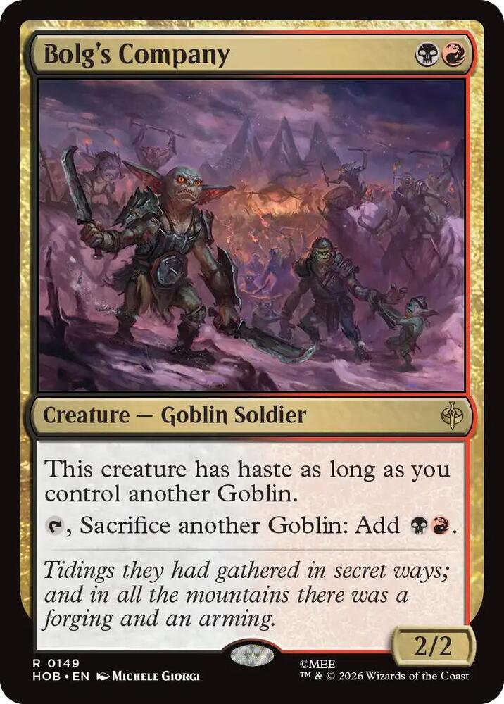 Bolg's Company [Foil] (The Hobbit)(HOB-149)(R)