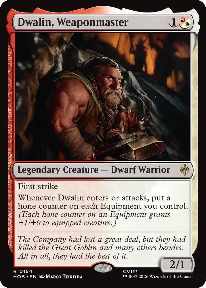 Dwalin, Weaponmaster [Foil] (The Hobbit)(HOB-154)(R)