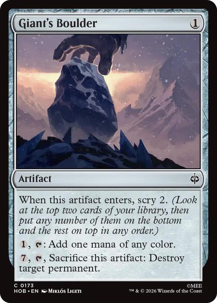 Giant's Boulder (The Hobbit)(HOB-173)(C)