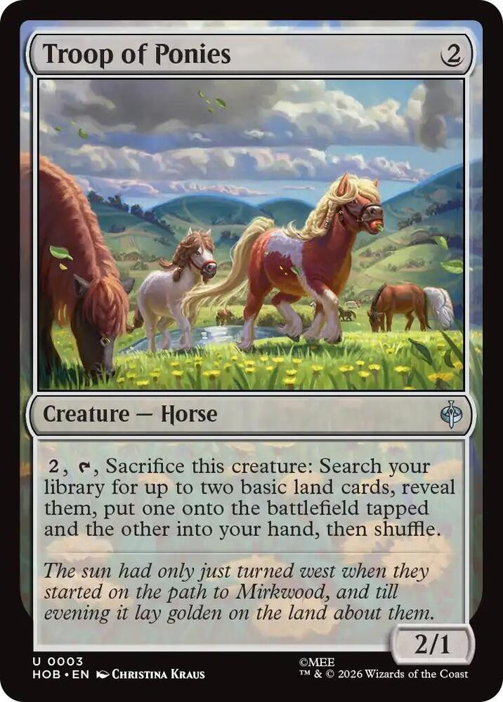 Troop of Ponies (The Hobbit)(HOB-3)(U)