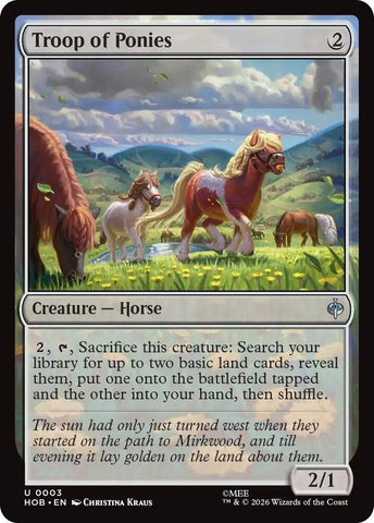 Troop of Ponies [Foil] (The Hobbit)(HOB-3)(U)