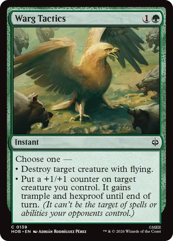 Warg Tactics [Foil] (The Hobbit)(HOB-139)(C)