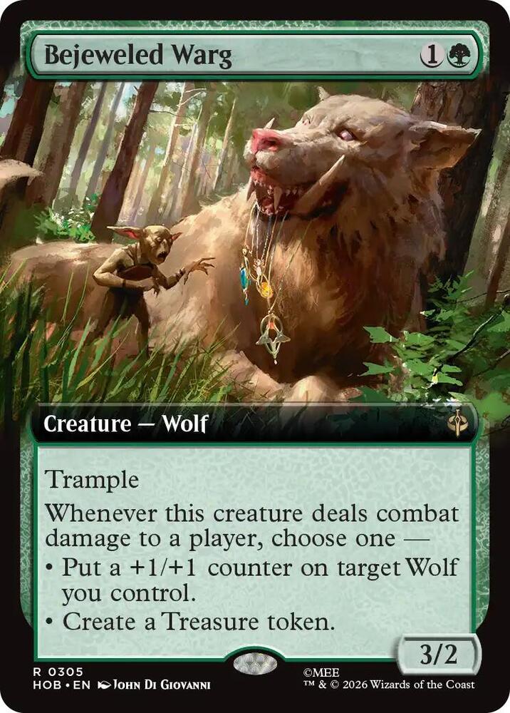 Bejeweled Warg [Extended Art] [Foil] (The Hobbit)(HOB-305)(R)