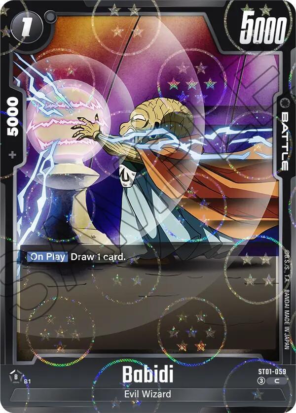 Babidi [059] (Dragon Ball Pattern) [Foil] (ST01-059)(C)