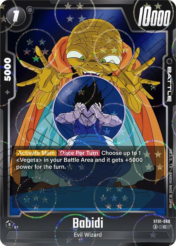 Babidi [060] (Dragon Ball Pattern) [Foil] (ST01-060)(C)