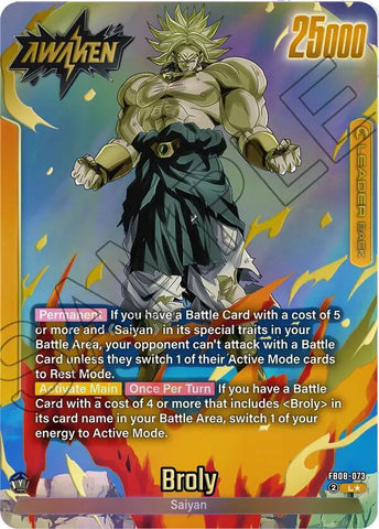 Broly [073] [Alternate Art] [Foil] (FB08-073)(L)