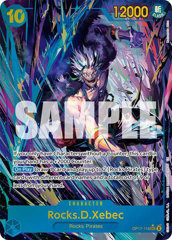 Rocks.D.Xebec (118) [Alternate Art] [Foil] (The World's Strongest Warriors)(OP17-118)(SEC)