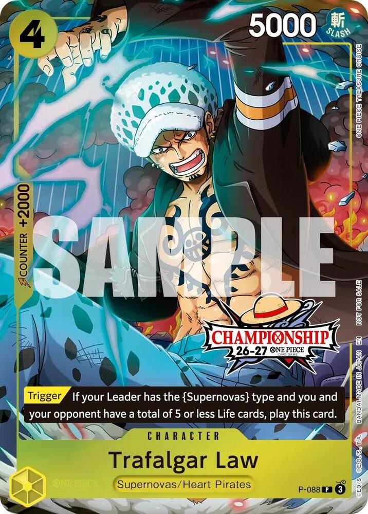 Trafalgar Law [CS 26-27 Event Pack] [Foil] (One Piece Promotion Cards)(P-088)(PR)