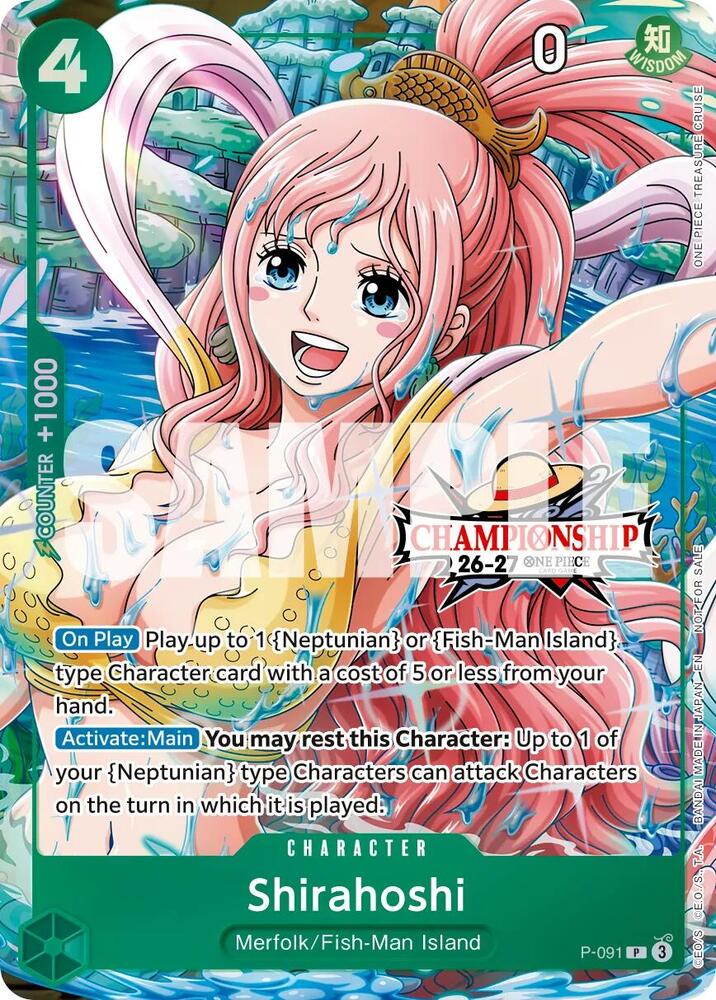 Shirahoshi [CS 26-27 Event Pack] [Foil] (One Piece Promotion Cards)(P-091)(PR)