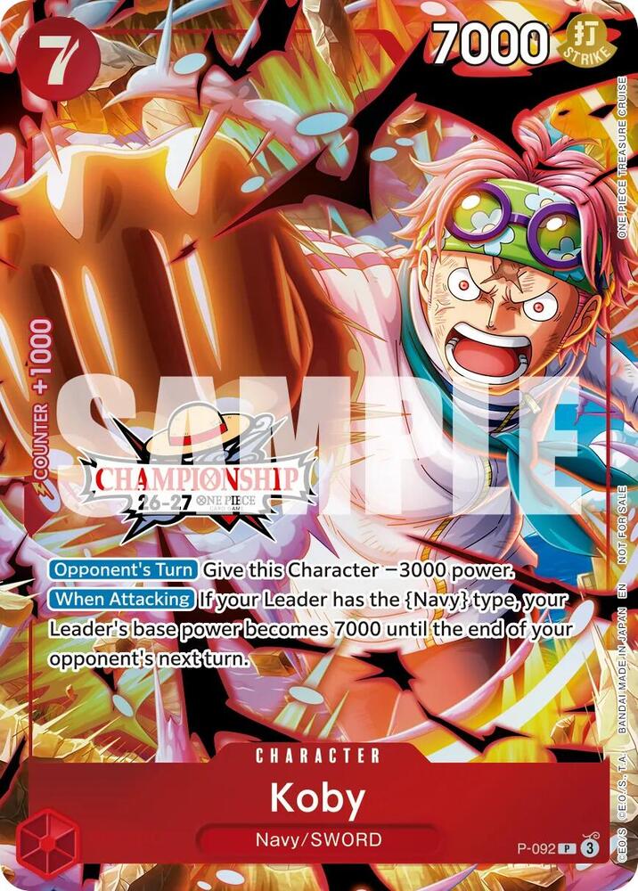 Koby [CS 26-27 Event Pack] [Foil] (One Piece Promotion Cards)(P-092)(PR)
