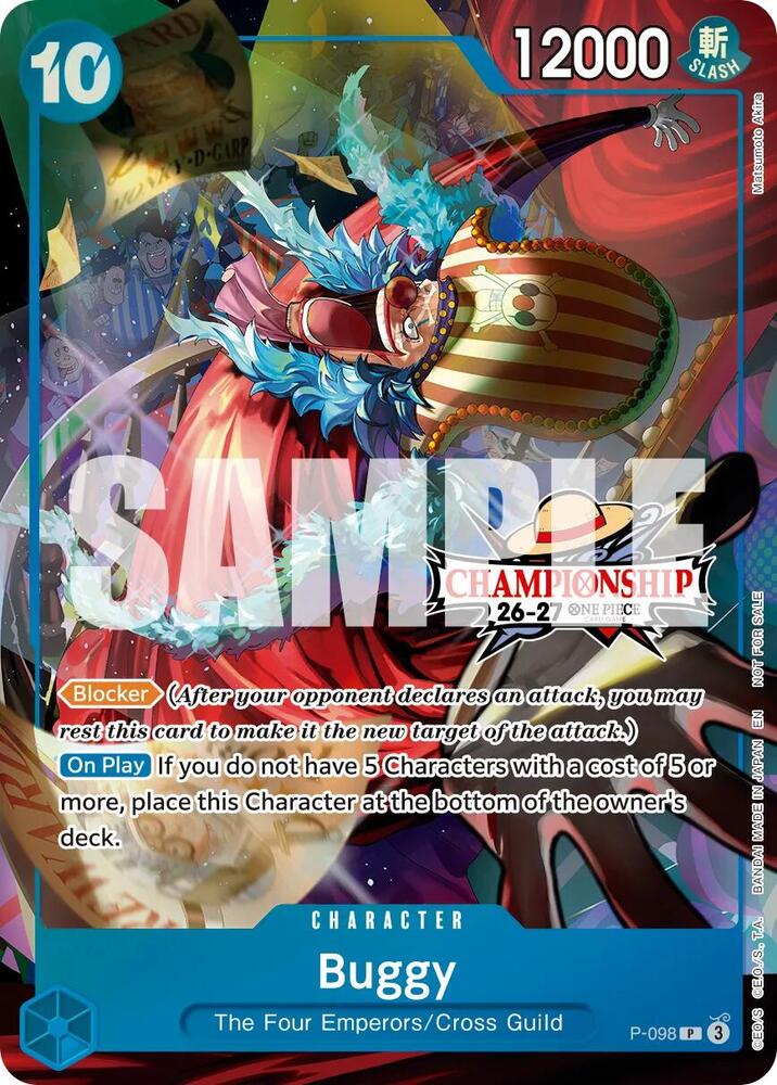 Buggy [CS 26-27 Event Pack] [Foil] (One Piece Promotion Cards)(P-098)(PR)