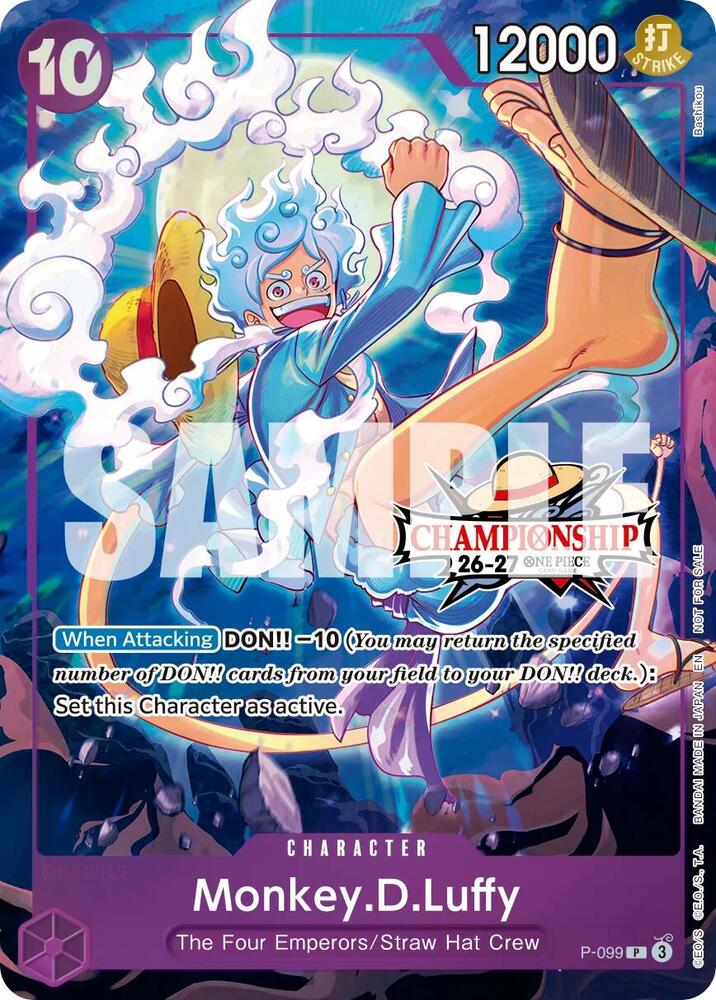 Monkey.D.Luffy [CS 26-27 Event Pack] [Foil] (One Piece Promotion Cards)(P-099)(PR)