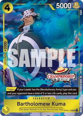Bartholomew Kuma [CS 26-27 Celebration Pack] [Foil] (One Piece Promotion Cards)(OP09-108)(UC)