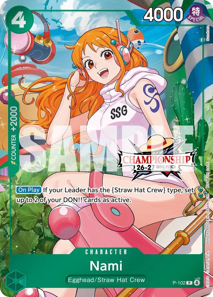 Nami [CS 26-27 Celebration Pack] [Foil] (One Piece Promotion Cards)(P-102)(PR)