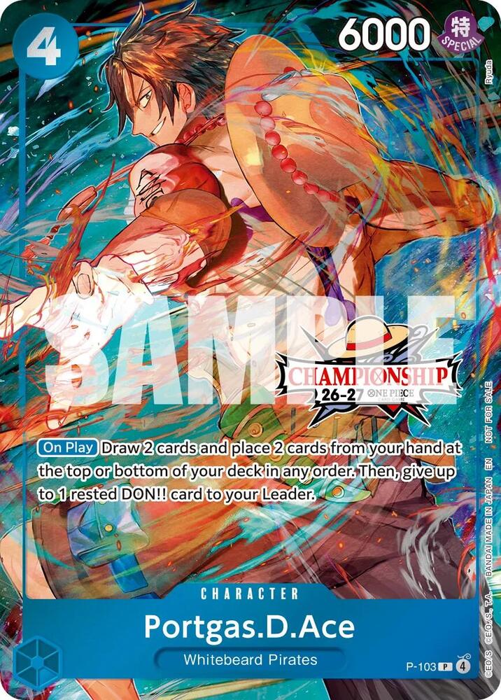 Portgas.D.Ace [CS 26-27 Celebration Pack] [Foil] (One Piece Promotion Cards)(P-103)(PR)