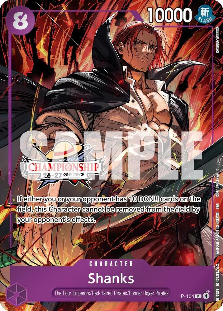 Shanks [CS 26-27 Celebration Pack] [Foil] (One Piece Promotion Cards)(P-104)(PR)