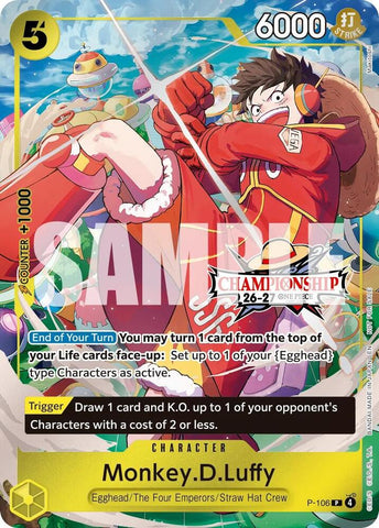 Monkey.D.Luffy [CS 26-27 Celebration Pack] [Foil] (One Piece Promotion Cards)(P-106)(PR)