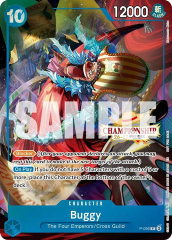 Buggy [CS 26-27 Event Pack Finalist Ver.] [Foil] (One Piece Promotion Cards)(P-098)(PR)