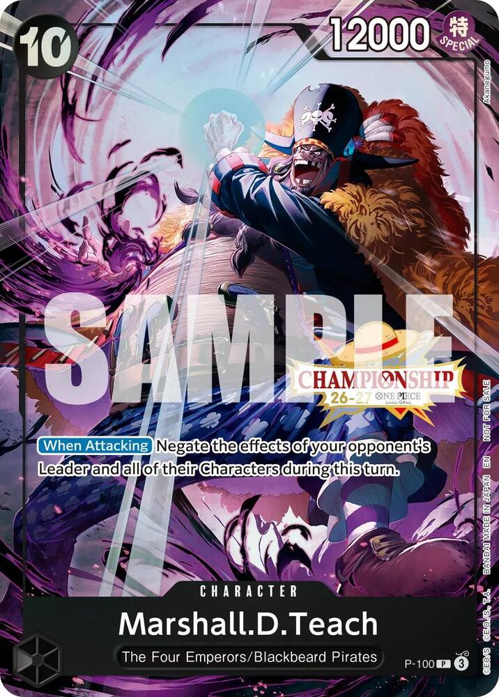 Marshall.D.Teach [CS 26-27 Event Pack Finalist Ver.] [Foil] (One Piece Promotion Cards)(P-100)(PR)