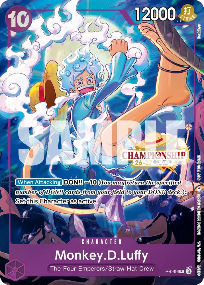 Monkey.D.Luffy [CS 26-27 Event Pack Finalist Ver.] [Foil] (One Piece Promotion Cards)(P-099)(PR)