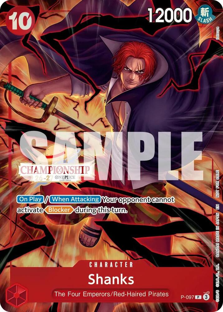 Shanks [CS 26-27 Event Pack Finalist Ver.] [Foil] (One Piece Promotion Cards)(P-097)(PR)