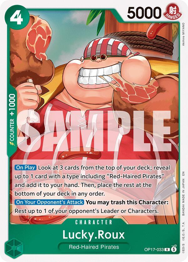 Lucky.Roux [Foil] (The World's Strongest Warriors)(OP17-033)(R)