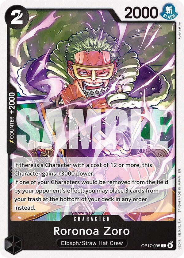 Roronoa Zoro (The World's Strongest Warriors)(OP17-095)(C)