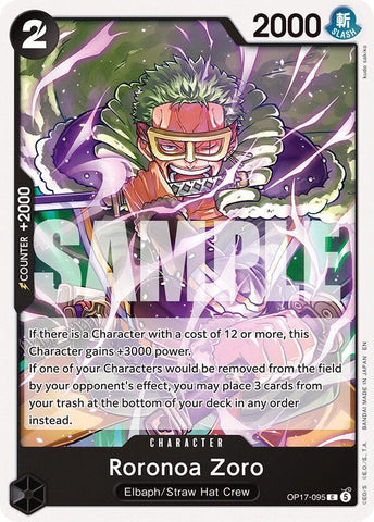 Roronoa Zoro (The World's Strongest Warriors)(OP17-095)(C)