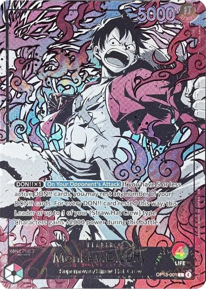 Monkey.D.Luffy [English Version 3rd Anniversary Set] [Foil] (One Piece Promotion Cards)(OP13-001)(L)