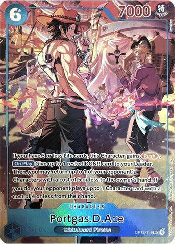 Portgas.D.Ace (119) [English Version 3rd Anniversary Set] [Foil] (One Piece Promotion Cards)(OP13-119)(SEC)