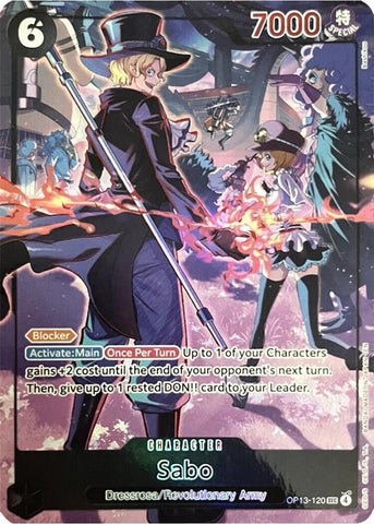 Sabo (120) [English Version 3rd Anniversary Set] [Foil] (One Piece Promotion Cards)(OP13-120)(SEC)