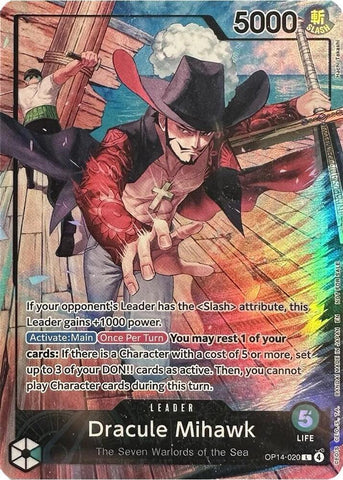 Dracule Mihawk [2026 PSA Magazine Promo] [Foil] (One Piece Promotion Cards)(OP14-020)(L)