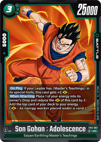 Son Gohan : Adolescence - FB11-067 (FB11-067)(UC)
