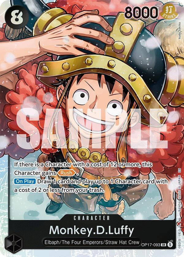 Monkey.D.Luffy (093) [Foil] (The World's Strongest Warriors)(OP17-093)(SR)