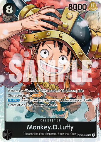 Monkey.D.Luffy (093) [Foil] (The World's Strongest Warriors)(OP17-093)(SR)