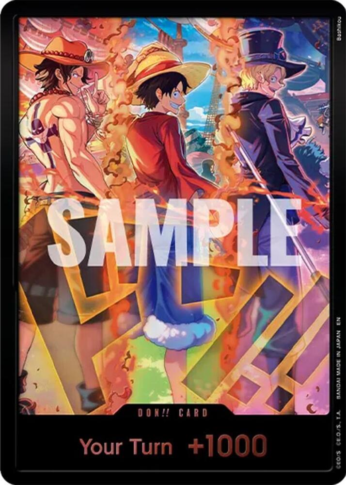 DON!! Card [English Version 3rd Anniversary Set] [Ace, Luffy, Sabo] [Foil] (One Piece Promotion Cards)(DON!!)