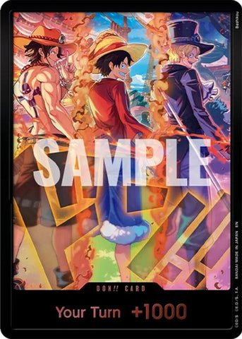 DON!! Card [English Version 3rd Anniversary Set] [Ace, Luffy, Sabo] [Foil] (One Piece Promotion Cards)(DON!!)