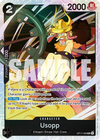 Usopp [Foil] (The World's Strongest Warriors)(OP17-080)(SR)