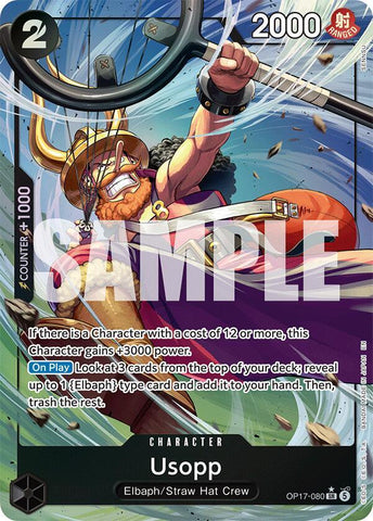 Usopp [Alternate Art] [Foil] (The World's Strongest Warriors)(OP17-080)(SR)