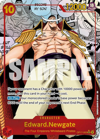 Edward.Newgate (005) [Manga] [Foil] (The World's Strongest Warriors)(OP17-005)(SR)