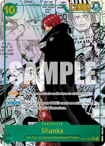 Shanks (022) [Manga] [Foil] (The World's Strongest Warriors)(OP17-022)(SR)