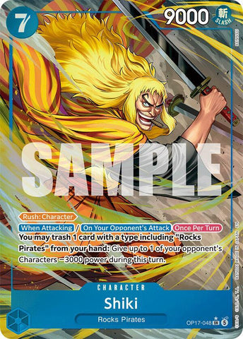 Shiki (048) [Alternate Art] [Foil] (The World's Strongest Warriors)(OP17-048)(SR)