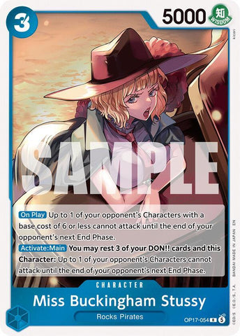 Miss Buckingham Stussy [Foil] (The World's Strongest Warriors)(OP17-054)(R)