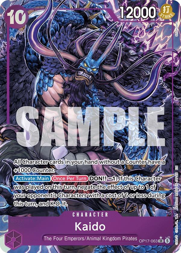 Kaido (063) [Alternate Art] [Foil] (The World's Strongest Warriors)(OP17-063)(SR)