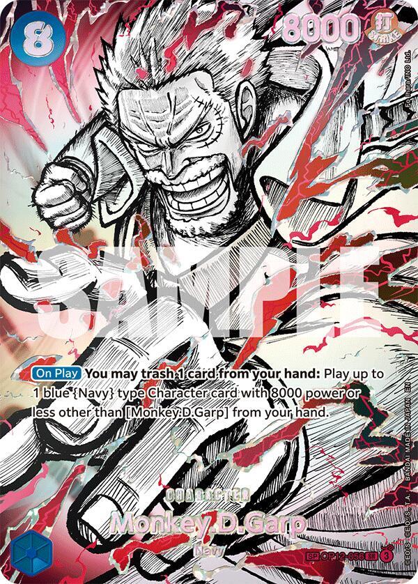 Monkey.D.Garp (OP12-056) [SP] [Foil] (The World's Strongest Warriors)(OP12-056)(SR)