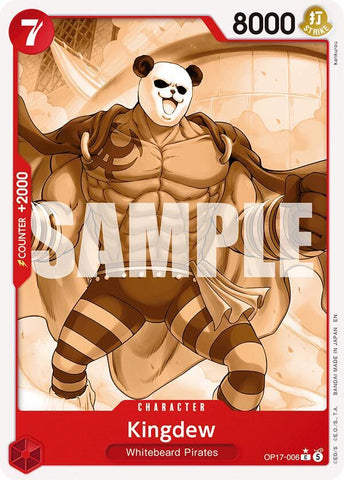 Kingdew [Pandaman Art] (The World's Strongest Warriors)(OP17-006)(C)