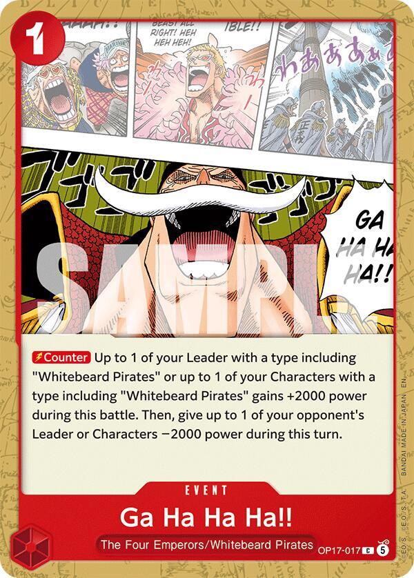 Ga Ha Ha Ha!! (The World's Strongest Warriors)(OP17-017)(C)