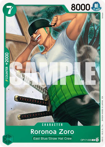 Roronoa Zoro (035) (The World's Strongest Warriors)(OP17-035)(C)