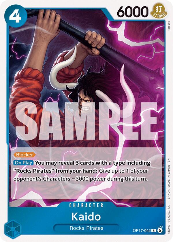 Kaido (042) [Foil] (The World's Strongest Warriors)(OP17-042)(R)